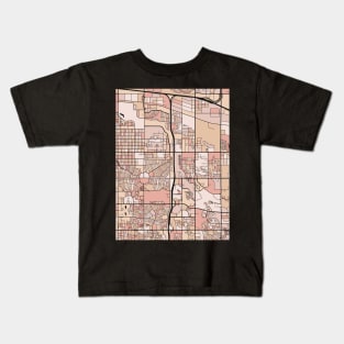 Aurora Map Pattern in Soft Pink Pastels Kids T-Shirt